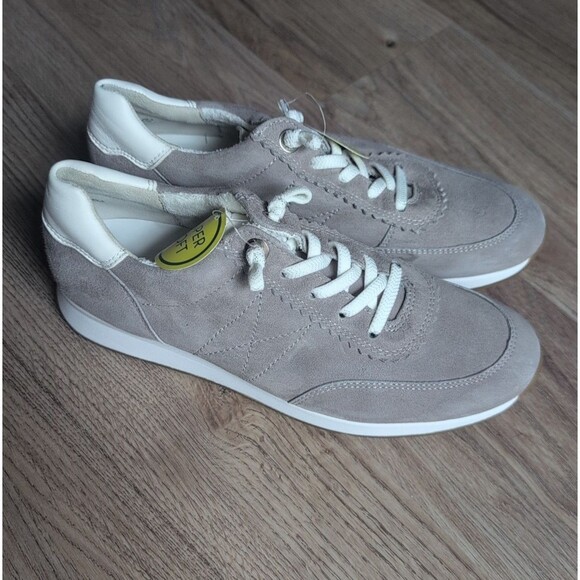 Paul Green Hendrix Grey Suede Sneakers Womens 8 Lightweight Comfort - Picture 1 of 14